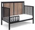 Suite Bebe Connelly Crib In Black And Vintage Walnut Finish