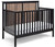 Suite Bebe Connelly Crib In Black And Vintage Walnut Finish