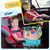 Husfou Car Seat Tray Organizer Kids Travel Tray Toddlers Car Seat Activity Snack Play Tray Desk For Stroller, Airplane, Ipad & Tablet Holder, Storage For Toy, Snacks, Water Bottle Holder (gray)