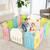 Costway 14 Panel Foldable Baby Playpen Kids Activity Center Safety Play Yard W/lock Door