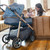 Monbebe Lynx 6 In 1 Modular Travel System Stroller, Distressed Plaid