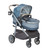 Monbebe Lynx 6 In 1 Modular Travel System Stroller, Distressed Plaid