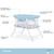 Dream On Me Poppy Traveler Portable Bassinet, Brown And Blue