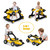 4-in-1 Baby Walker, Activity Push Walker W/3 Adjustable Heights, Smooth Wheels W/adjustable Speed, Padded Seat, Music & Light, Foldable Car Walker For Baby Boys Girls Age 6 Months+? (yellow)