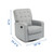 Delta Children Graham Recliner Glider Swivel Chair Featuring Livesmart Fabric By Culp - Stain-resistant, Repels Moisture, Kid & Pet-friendly Fabric, Mist