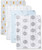 Luvable Friends Baby Cotton Flannel Burp Cloths 4pk, Basic Elephant, One Size