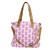 Magenta Canvas Tote | Baby Diaper Bag With Shoulder & Crossbody Strap