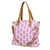 Magenta Canvas Tote | Baby Diaper Bag With Shoulder & Crossbody Strap