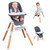 Ronbei Baby High Chair, 6-in-1 High Chair,baby Wooden High Chair With Removable Tray,high Chair For Infants To Toddler, Adjustable Feeding Chairs For Babies/infants/toddlers