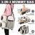 3 In 1 Baby Travel Portable Infant Bassinet Crib Diaper Bag Baby Nappy Changing Station,easy Folding Baby Bed,baby Travel Gift For New Mom And Dad-beige/gray/blue