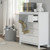 Storkcraft Alpine 4 Drawer Modern Vertical Dresser White Finish