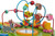 Wooden Activity Table For Toddlers | Multi-purpose Playset Easel With Bead Maze