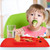 Baby High Chair Feeding Tray Square Silicone Sucking Owl Placemats Children, Children, Toddlers, Kitchen Table Built-in Plates And Bowls (red)