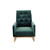 Pemberly Row Mid-century Modern Tufted Tight Back Velvet Rocking Chair In Green