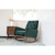 Pemberly Row Mid-century Modern Tufted Tight Back Velvet Rocking Chair In Green