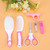 Tebru 6pcs Convenient Daily Baby Nail Clipper Scissors Hair Brush Comb Manicure Care Kit , Manicure Tool, Baby Nail Scissors