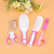 Tebru 6pcs Convenient Daily Baby Nail Clipper Scissors Hair Brush Comb Manicure Care Kit , Manicure Tool, Baby Nail Scissors
