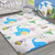 Campomy Xl Bpa Free 0.6 In Reversible Foldable Baby Play Mat, Waterproof Thick Foam Floor Baby Crawling Mat, Portable Baby Playmat For Infants, Toddler, Kids, Indoor Outdoor Use (79 X71x0.6inch)