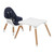 Zimtown 5-in-1 Baby High Chair For Eating Infant Booster Seat Kid Table & Chair,blue