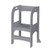 Gift For Kids! Kitchen Step Stool For Kids And Toddlers - Children Learning Standing Tower For Kitchen Counter And Bathroom Sink Helper, Solid Wood Construction Gray