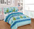 Fancy Linen Dinosaur 5pc Twin Comforter Set For Kids Rhino Aqua Green White Blue New # Dinoland Aqua