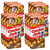 Ns (12 Total Boxes) Cracker Jack Original 3-pack, Caramel Popcorn With Peanuts 1oz. Boxes 100% Whole Grain Fluffy & Crunchy With Sweet Coating Kernel Corn Midnight Movie Nights Party Snack Set Of 4-