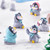 Dream Lifestyle 6 Pcs Cute Penguin Figurines, Mini Penguin Ornament Micro Landscape Collection Playset, Penguin Cake Topper Fairy Garden Home Party Decor Supplies Favors