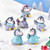 Dream Lifestyle 6 Pcs Cute Penguin Figurines, Mini Penguin Ornament Micro Landscape Collection Playset, Penguin Cake Topper Fairy Garden Home Party Decor Supplies Favors