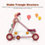 Costway 3-in-1 Baby Sit-to-stand Walker W/ Lights & Music Function