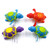 Wind Up Swimming Kids Baby Bath Toys Girls Boys Toddlers Bathtime Bathtub Tub Toys Bathroom Floating Sea Animal Water Turtle Toys For 1 2 3 Year Olds, 4 Pack