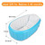 Baby Inflatable Bathtub With Air Pump - Portable Travel Toddler Bathing Tub - Kids Foldable Shower Tub For Girl And Boy, Mini Air Swimming Pool