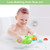 Allaugh Baby Bath Toys For Toddlers, Crocodile Bathtub Toys With 3 Floating Little Turtle Fish Octopus Pool Water Toys