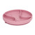 Baby Suction Plates, Portable Basketball Shape Baby Silicone Suction Plates Divided Design  For Babies Pink