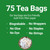 Akshit Organic Lemongrass Herbal Tea Bags, Non-gmo, 75  Tea Bags.
