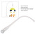 Baby  Hanging Arm Bracket, Diy Hanging Arm Bracket Baby Bed Toy Bracket, Stent Set Nut Screw For Home Decoration  Baby White
