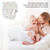 Worallymy 3pcs Baby Cloth Diaper Strong Water Absorption Newborn Nappy Adjustable Cotton Pocket Cloth