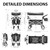 Creative Outdoor Push And Pull Titanium Stroller Wagon Black