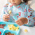 Bumkins Toddler Fork And Spoon Set, Stainless Steel & Silicone For 18 Mos+ (blue)