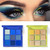 4 Color Eyeshadow Palette Make-up Eyeshadow Blue Enchantress/yellow S5l1