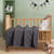 Flxxie Solid Color Microfiber Crib Quilt For Baby Kids Toddler Unisex, Crib 39" X 47", Dark Gray