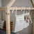 1111fourone Linen Hanging Baby Crib Organizer For Nursery Storage Bedsides Decor