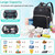 Diaper Bag Backpack, Multifunction Travel Back Pack Maternity Baby Changing Bags With Changing Station And Usb Charge Port, Large Capacity, Waterproof And Stylish, Black