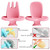 2pieces Baby Fork And Spoon Set, Silicone Self Feeding Cutlery Easy Grip Toddler Cutlery Set Infants 6 Months+, Bpa Free Self Feeding Training