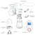 Costway Electric Double Breast Pump, Breast Pump, Portable Dual Suction Nursing Breastfeeding Pump