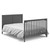 Baby Crib With Changing Table 2 Piece Set In Slate Gray