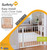 Safety 1ˢᵗ Easy Install Auto-close Gate, White