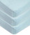 Tl Care 3 Piece 100% Cotton Jersey Knit Fitted Crib Sheet, Blue