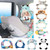 Visland Baby Car Mirror, Cartoon Shape Safety Car Seat Mirror For Rear Facing Infant With Wide Crystal Clear View, Adjustable Safety Seat Mirror For Kids