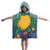 Kids Turtle Cotton Hooded Poncho Bath/beach Towel