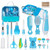 Baby Healthcare Kit, 23 In 1 Newborn Nursery Health Care Set For Newborn Infant Toddlers Baby Boys Girls Kids Haircut Tools (0-3 Years+) - Blue